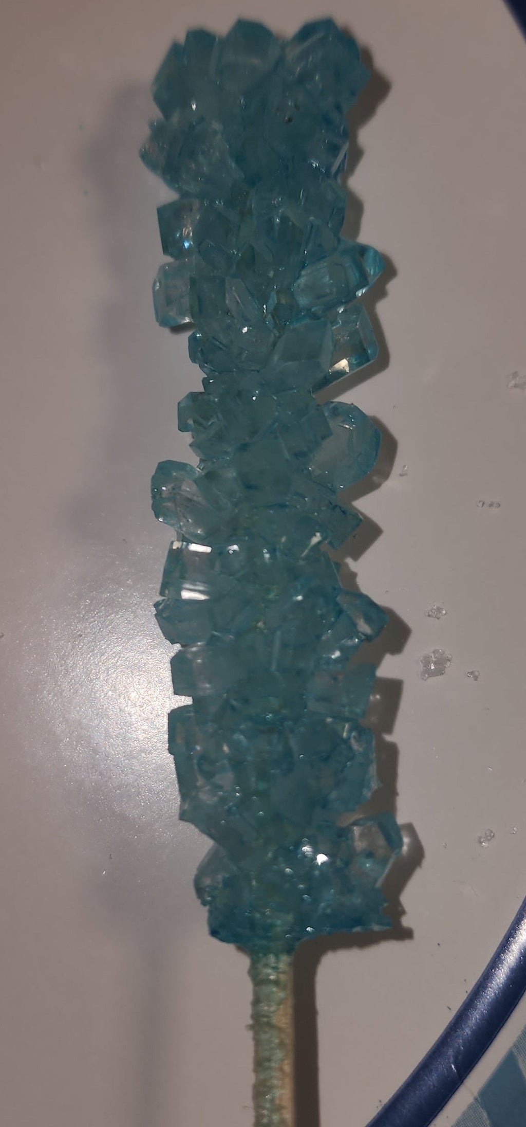 Blue Raspberry Rock Candy Sticks