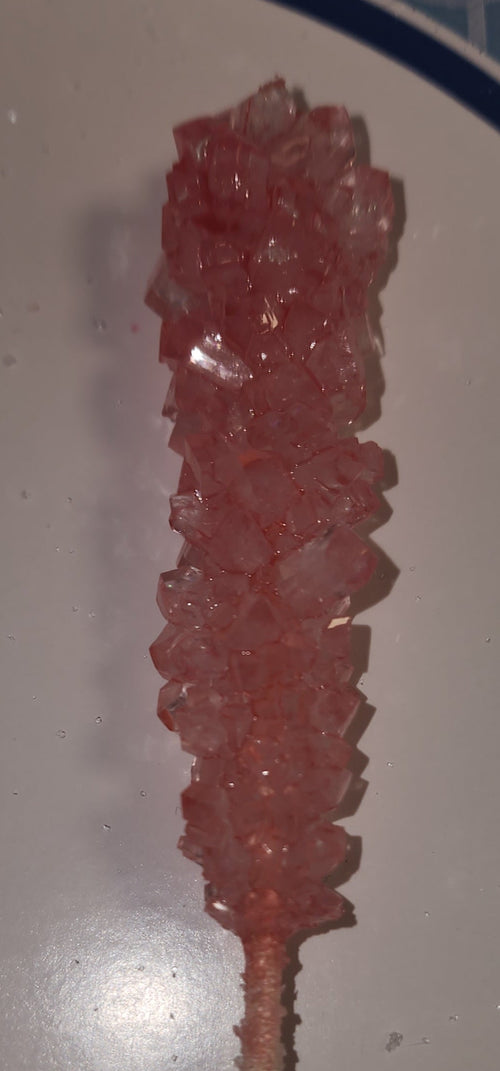 Strawberry Rock Candy Sticks