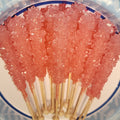 Strawberry Rock Candy Sticks